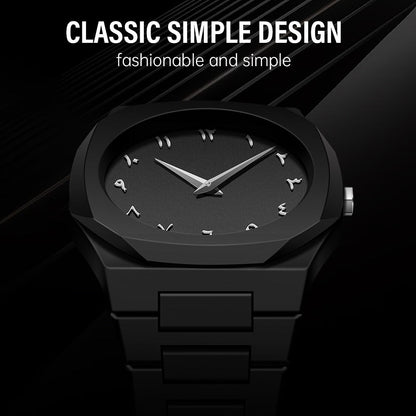 Arabic Matt Black Watch | Limited Edition